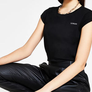 เสื้อยืดสตรีทแวร์แขนสั้นใส่สบายพอดีตัวใส่สบายทันสมัยแฟชั่นฤดูร้อนโลโก้ตามสั่ง - Product Image 6