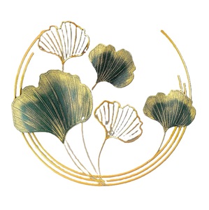 Décoration murale florale en métal au design moderne très tendance, sculpture murale en fil métallique, art mural en fer, taille personnalisable - Product Image 3