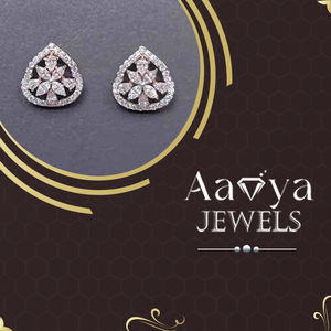 Boucles d'oreilles en diamant de luxe pour femmes, collection de bijoux fins à l'éclat brillant, acheter directement auprès d'un fournisseur indien de confiance - Product Image 3