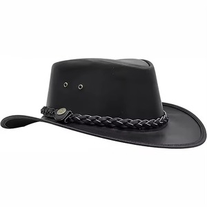 Sombreros de Vaquero de Cuero Personalizados a Bajo Precio, Estilo Occidental, Sombreros de Vaquero de Cuero Premium al por Mayor - Product Image 5