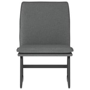 Sillón individual de poliéster gris oscuro 100% con estructura de metal y madera contrachapada - Product Image 3