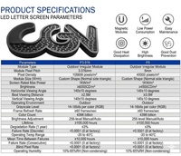 Pantalla LED Exterior Personalizada con Letras, P3 P5, Alto Brillo 2500nits, Impermeable, Señalización Digital para Centros Comerciales, Tiendas y Vallas Publicitarias