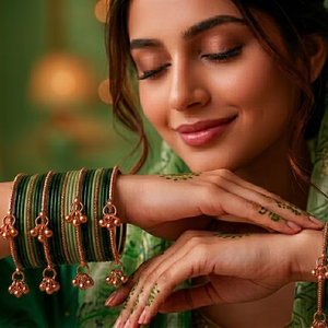 Brazaletes de vidrio personalizados para mujeres y niñas en varios colores, brazaletes de vidrio indios y pakistaníes, brazaletes para baby shower. - Product Image 2