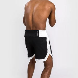 Pantalones Cortos de Boxeo con Logotipo Personalizado en Blanco y Negro, Transpirables, de Satén, para Entrenamiento y Competición, Ajuste Atlético, OEM ODM - Product Image 1