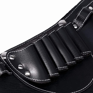 Étui à ciseaux en cuir PU de haute qualité avec pochette de coiffure, pour usage professionnel en salon de coiffure, étuis pour ciseaux de barbier - Product Image 5