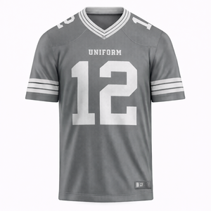 Jersey de Fútbol Americano Personalizado OEM, Uniformes de Equipo de Marca Privada, Números y Logotipos Personalizados, Tela de Sublimación de Alto Rendimiento - Product Image 4