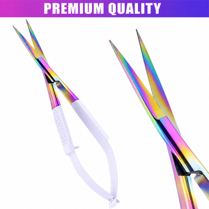 Stainless Steel Straight Sharp Swallowtail <b>Cuticle</b> <b>Scissors</b> Manicure Nail Clippers for Double Eyelid & Canthoplasty Beauty Tool - Product Image 2