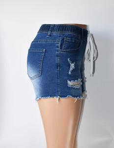 Shorts de Mezclilla para Mujer, Impresión Digital OEM, Color Personalizado, Transpirables, Casuales, de Alta Calidad, Poliéster/Algodón - Product Image 6