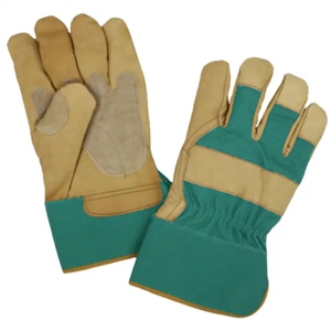 Gants de travail en cuir de vachette renforcé, vêtements de travail de type rigueur canadien, vêtements de sécurité réfléchissants, doux - Product Image 2