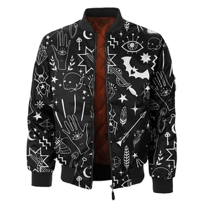 Premium Custom Heat-Transfer Printed Zipper Bomber <b>Jacket</b> <b>Thin</b> Camouflage Lightweight Polyester Athletic Wear Wholesale - Product Image 5