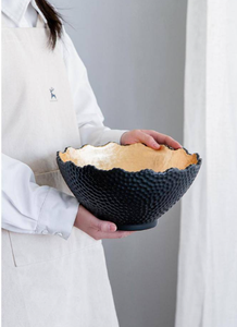 Tazón de Servir de Metal de Acero Inoxidable y Aluminio de Grado Alimenticio, Hecho a Mano, Pulido, Sostenible, de Última Tendencia, para el Hogar, Restaurantes, Hoteles y Fiestas - Product Image 4