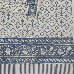 Jaipur Hand <b>Block</b> Printed Floral Pure Cotton Indian <b>Bed</b> Sheet Set Wholesale Durable Skin Friendly Non Toxic Dyes Wedding - Product Image 3