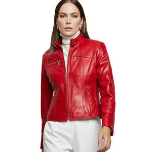 เสื้อแจ็คเก็ตหนังแกะแท้สำหรับผู้ชายระดับพรีเมียม สไตล์คลาสสิกสำหรับใส่ลำลอง - Product Image 5