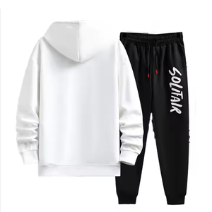 Trajes Deportivos Personalizados con Logotipo, 100% Algodón Grueso, Secado Rápido, Transpirables, con Capucha y Cintura Elástica 2 en 1, Tallas Grandes - Product Image 2