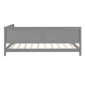Full-Size Wood Sofa Bed in Gray Daybed Style - Product Image 6