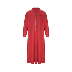 Kaftan Homme Thobe Musulman Omanais Uni Respirant à Séchage Rapide à Manches Longues en Coton Décontracté pour Ramadan – Le Plus Populaire - Product Image 3