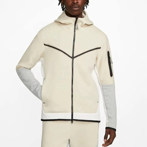 Skyray Impex Good Quality Solid Waffle Texture Streetwear Stand Collar <b>Cardigan</b> Drawstring Jacket Polyester/Cotton/Spandex - Product Image 2