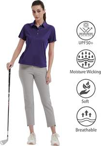 Polo de Golf de Secado Rápido para Mujer, Personalizado, Nuevo Diseño de Polo para Mujer, Alta Calidad, Multicolor, a un Precio Razonable - Product Image 2