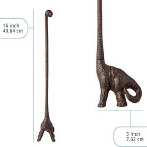 Porte-papier toilette en fonte en forme de dinosaure pour salle de bain - Product Image 5