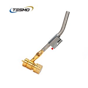 Torche à gaz portable Tesmo Lumos A en laiton et acier inoxydable pour le brasage de tuyaux en cuivre, la soudure et l'installation de climatisation - Product Image 1