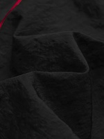 Hochwertige Herren Maßgeschneiderte Weite Weiße Fallschirmhose Schwarzes Kontraststreifen-Design Streetwear-Hose mit Kordelzug