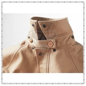 Chaqueta de algodón encerado para motocicleta para hombre con protectores aprobados por CE, impermeable, a prueba de viento, transpirable, diseño elegante - Product Image 3