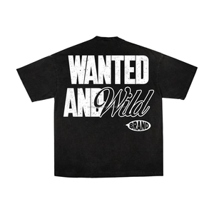 เสื้อยืดผู้ชายแขนสั้นผ้าฝ้ายแท้ 100% ทรงหลวม แฟชั่น ประดับคริสตัลโลโก้แบบกำหนดเอง สวมใส่ง่าย แขนสองชั้น - Product Image 6