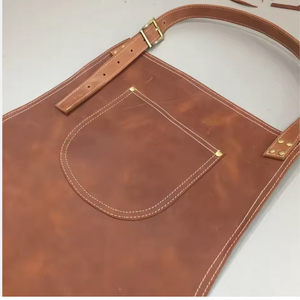 Customized <b>Leather</b> Canvas Kitchen <b>Aprons</b> for Woman Men Chef Stylist <b>Apron</b> Grill Restaurant Hotel <b>Apron</b> - Product Image 3