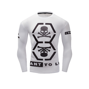 Rashguards Deportivos para Hombre con Estampado por Transferencia Térmica, UPF50+, Spandex, Unisex, Manga Larga, para Surf y Playa - Product Image 2