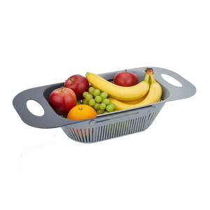 Telescopic Kitchen Organizer Kitchen <b>Storage</b> <b>Basket</b> <b>Vegetable</b> Holder Rack <b>Storage</b> <b>Basket</b> Expandable Sink Drying Rack - Product Image 4