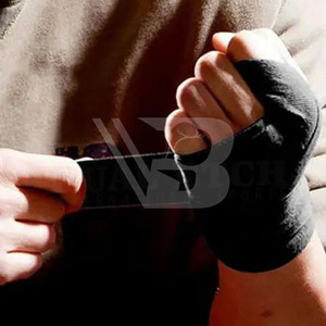 Bandages de boxe en coton respirant avec logo personnalisé, bandages de poignet MMA pour l'entraînement, le kickboxing et la protection en arts martiaux - Product Image 6