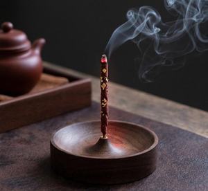 Rustic Wooden Incense <b>Stick</b> Holder Handmade Fragrance Burner bowl <b>Diffuser</b> For Yoga for Home and Office Decor - Product Image 6