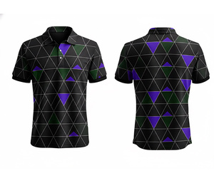Camiseta Polo Sublimada con Impresión a Todo Color, Fabricante y Proveedor, Costuras Duraderas para Hombres, Mujeres y Jóvenes, Secado Rápido - Product Image 3