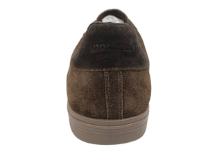 Chaussures de marche pour hommes en daim synthétique marron à lacets, confortables, avec semelle intermédiaire et extérieure en EVA, toutes saisons, décontractées, légères et absorbant les chocs - Product Image 4