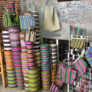 Grands sacs à provisions écologiques en polypropylène recyclé Sacs en plastique durables fabriqués en Inde Sac à linge d'approvisionnement en vrac - Product Image 2
