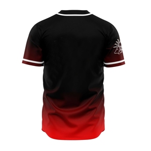 Camiseta de Béisbol Sublimada de Malla Transpirable, Uniforme de Equipo Personalizado, Cierre Completo con Botones, Ropa Deportiva Ligera para Entrenamiento - Product Image 2