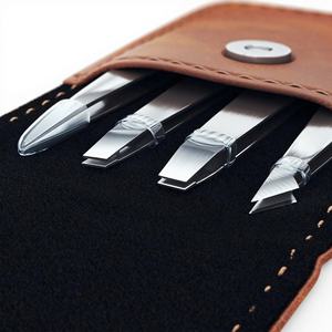 Pinzas de Cejas de Acero Inoxidable Personalizadas con Punta Inclinada, Duraderas, de Alta Precisión y Afiladas para Mujeres, para Vello Encarnado - Product Image 1