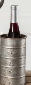 Support à vin en métal galvanisé style ferme, étagère décorative en fer pour canettes de mesure avec poignée pour comptoir de cuisine - Product Image 2