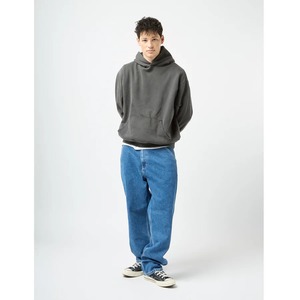 Sudadera con capucha de Moda Verde lavada vintage personalizada-Sudadera con capucha de color sólido liso para hombres y mujeres en ropa de calle - Product Image 5