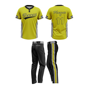 Ensemble de maillot et pantalon de baseball pour hommes, design personnalisé OEM, dernier modèle, tenue d'équipe pour jeunes hommes. - Product Image 5