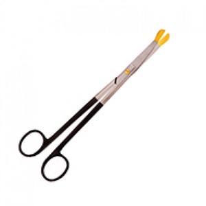 Ciseaux dentaires à pointe arrondie, lame tranchante, outil manuel de thérapie buccale pour chirurgie dentaire, certifié CE Classe I - Product Image 1