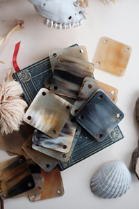 Cartes de tissage modernes en os poli, écologiques et DIY, forme naturelle FAIZA CRAFT - Product Image 5