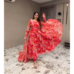 Nouvelle collection d'été de créateurs Costume Anarkali (UC-1180) Ensembles pour femmes dans un style fantaisie - Product Image 2