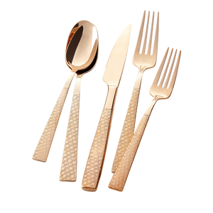 Ensemble de couverts minimalistes avec manches en bois, couverts en acier inoxydable pour la restauration et l'usage domestique, compatibles lave-vaisselle - Product Image 2