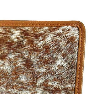 Portefeuille en cuir de vachette véritable pour homme, fait main, fin, à double pli, qualité supérieure, cuir naturel - Product Image 2