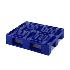 HDPE UV Euro Pallet, 120x100x15cm, plástico reciclado, entrada de 4 vías de una cara, uso de almacenamiento de logística Industrial - Product Image 1