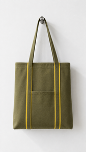 Sac fourre-tout gris réutilisable, sac à main texturé avec poche avant pour le shopping, les voyages et l'usage quotidien - Product Image 6