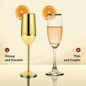 Meilleures ventes : Vaisselle de bar durable au design moderne, incassable, en acier inoxydable 301-400ml, pour flûtes, verres et gobelets réutilisables - Product Image 6