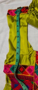 Vestido Étnico Infantil de Algodón Bordado Verde, Traje Tradicional Indio de Manga Larga para Todas las Temporadas - Product Image 4
