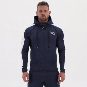 เสื้อฮู้ดกันหนาวปักโลโก้สำหรับผู้ชาย,ชุดออกกำลังกายแบบมีเชือกหูรูดสำหรับเข้ายิมมีฮู้ดตรงโรงงาน - Product Image 4